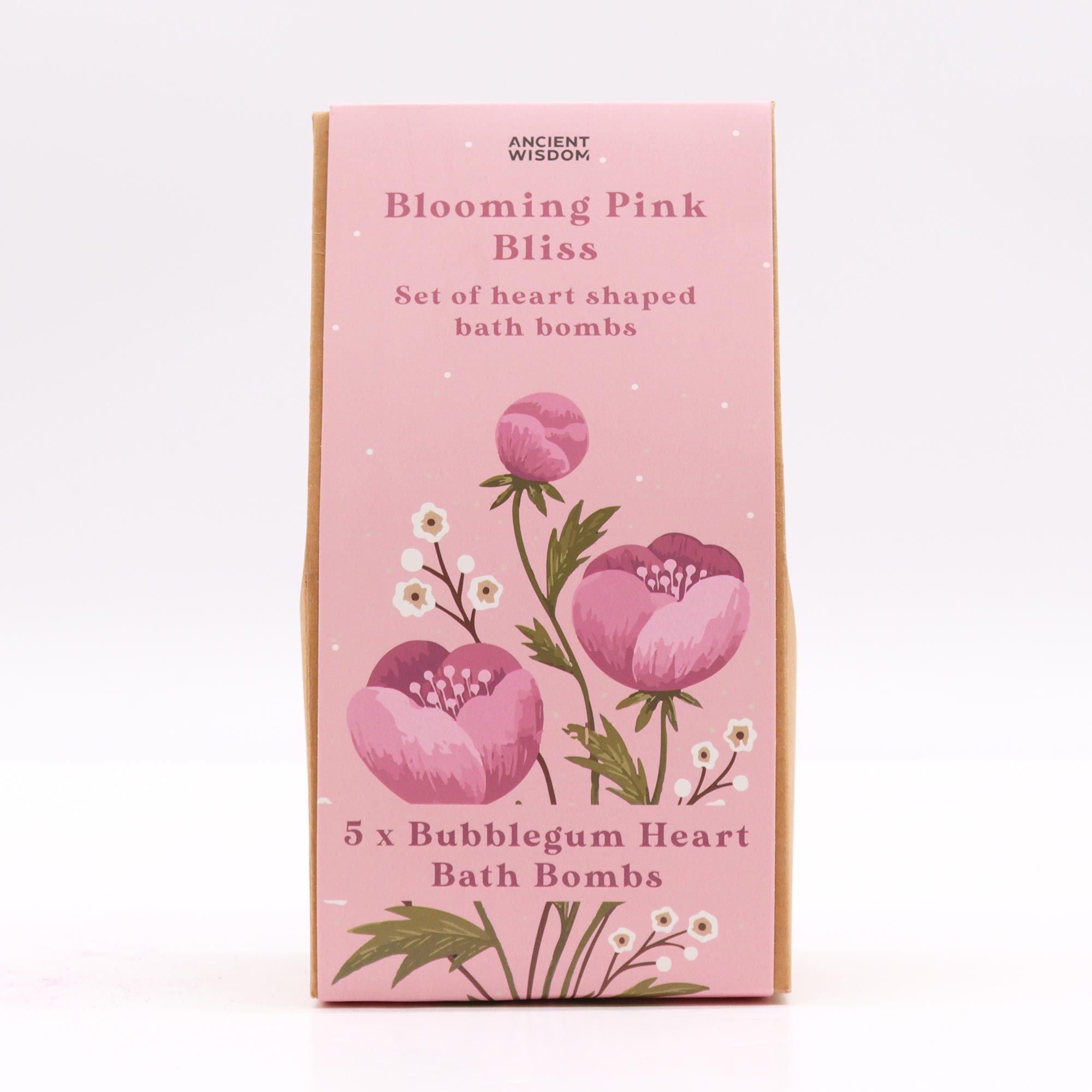 5 Vegan Bubblegum Scented Self Care Hearts Packaging